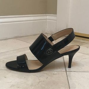 Coach Marla Black Slingback Sandals 9.5M $145